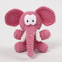 Haak katoen donker roze 8/4 (naald 3/3,5) 50gr 170 meter