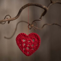 Haak katoen rood 8/4 (naald 3/3,5) 50gr 170 meter