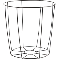 Metalen draad lampenkap zwart 20x15,5x20cm
