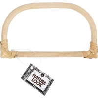 Tassen handvat hengsel bamboe licht 15,5x9 cm