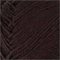 Haak katoen donkerbruin 8/4 (naald 3/3,5) 50gr 170 meter