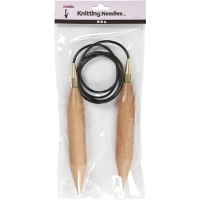 XL Rond breinaalden hout 30mm 150cm