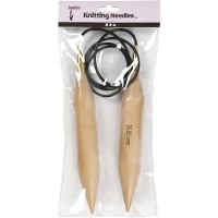 XL Rond breinaalden hout 35mm 150cm