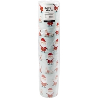 Kerst cadeaupapier kerstman slee toonbankrol 50cm -  100 meter