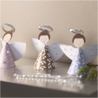 Kerst Knutselpakketje papieren engelen maken