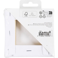 Mini schilder canvas 10x10cm D:1,6cm - 10 stuks