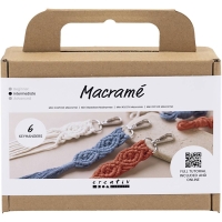 Mini hobbyset macram&eacute; &ndash; 6 sleutelhangers maken