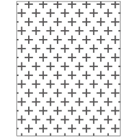 Embossing plaatje kruizen 11x14 cm, D:2mm