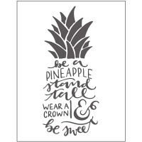 Embossing plaatje ''be a pineapple'' 11x14 cm, D:2mm