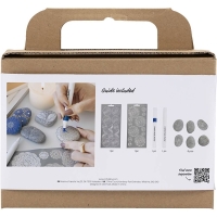 Diy Knutselpakket stenen decoreren kleuren