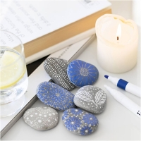 Diy Knutselpakket stenen decoreren kleuren