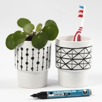 Witte Mok 10 cm &ndash; 1 Stuk voor DIY Decoratie
