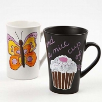 Zwarte Mok 10 cm &ndash; 1 Stuk voor DIY Decoratie