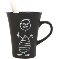 Zwarte Mok 10 cm &ndash; 1 Stuk voor DIY Decoratie