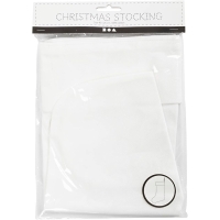 Witte Kerstsok 40x26 cm &ndash; Zelf Decoreren