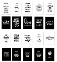 20 woonkaarten met quotes Every Day A6