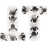 Shaun het Schaap Stapelblokken Karton &ndash; 6 Stuks