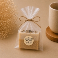 Stickers handgemaakt met liefde 50 stuks 4cm