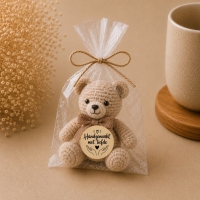 Stickers handgemaakt met liefde 50 stuks 4cm