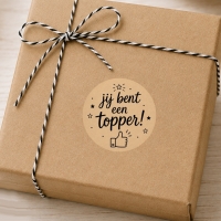 Stickers jij bent een topper 50 stuks 4cm