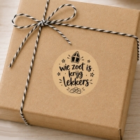 Sint stickers wie zoet is krijgt lekkers 50 stuks 4cm