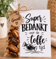 Bedankt voor de toffe tijd kaarten A6 &ndash; 25 stuks