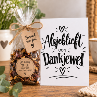 Bedankt kaarten alsjeblieft een dankjewel A6 &ndash; 25 stuks