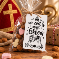 Sintkaarten wie zoet is krijgt lekkers A6 &ndash; 25 stuks