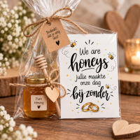 Trouwkaarten we are honey's A6 &ndash; 25 stuks