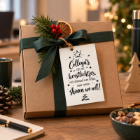 Kerstkaart collega&rsquo;s kerstlichtjes A6 &ndash; 25 stuks
