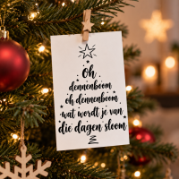 Humor kerstkaarten oh dennenboom A6 &ndash; 25 stuks