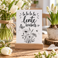 Voorjaarskaarten la la lente kriebels A6 &ndash; 25 stuks
