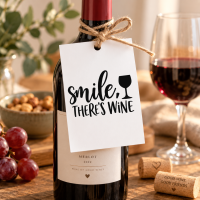 Wijnkaarten smile there is wine A6 &ndash; 25 stuks