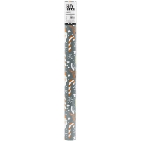 Kerst Inpakpapier Grijs 50 cm x 5 Meter &ndash; 1 Rol