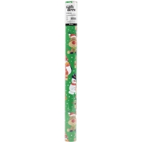 Kerst Inpakpapier Groen 50 cm x 5 Meter &ndash; 1 Rol