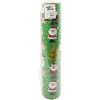 Kerst Inpakpapier Groen 50 cm x 100 Meter &ndash; 1 Rol