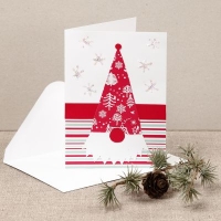 Scrapblok Kerst 15 x 15 cm &ndash; 50 Vellen Rood, Groen en Wit