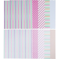 Designpapier Gestreept 30 x 30 cm &ndash; 50 Vellen Dubbelzijdig