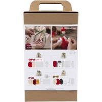 DIY Adventskalender 4 x geschenkzak met naaldvilt materialen