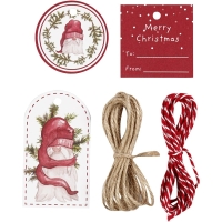 Kerst Cadeaulabels 25 Stuks &ndash; 5 Verschillende Designs