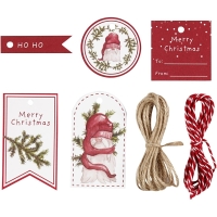 Kerst Cadeaulabels 25 Stuks &ndash; 5 Verschillende Designs