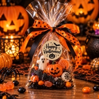 Stickers Happy Halloween 50 stuks 4cm