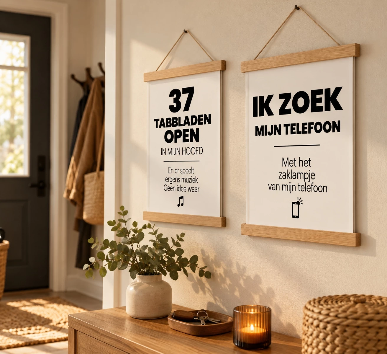Breinchaos Posters - Druk Hoofd A4 | Set van 4