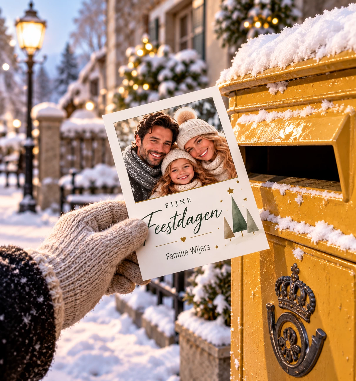 Enkele Kerstkaarten met eigen foto wit A6 | 25 stuks