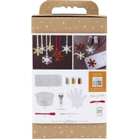 Hobbyset sneeuwvlokken gieten &ndash; Kerstdecoraties maken