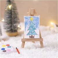 Knutselpakketje miniaturen maken kabouter schilderij