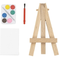Knutselpakketje miniaturen maken kabouter schilderij
