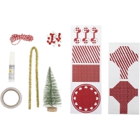 Knutselpakketje miniaturen maken kabouter Kerstboom
