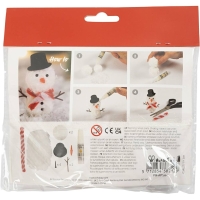 Knutselpakketje miniaturen sneeuwpop maken