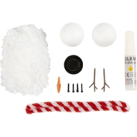 Knutselpakketje miniaturen sneeuwpop maken